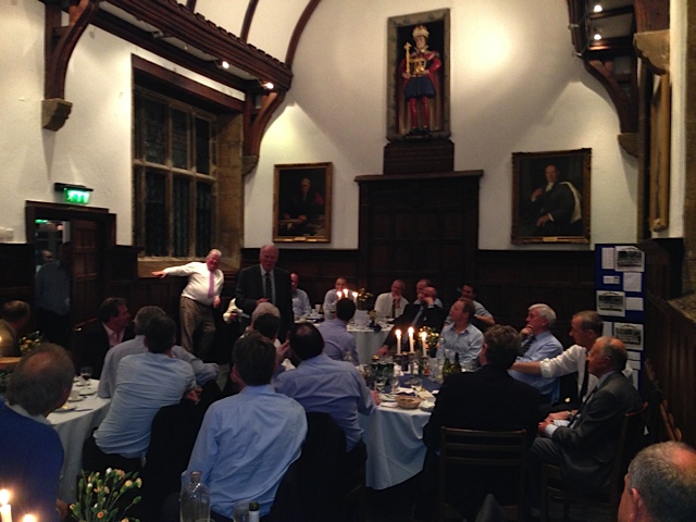 Rugby Reunion for Mike Davis and Phil Jones in the Old School Room, Sherborne School,, 2014