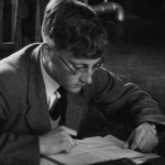 Boy studying at Sherborne School, 1958.