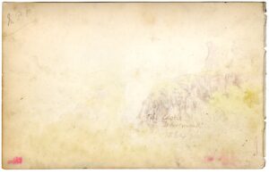 Pencil sketch of The Castle, Dartmouth, South Devon, by A.C. Clapin, 1864