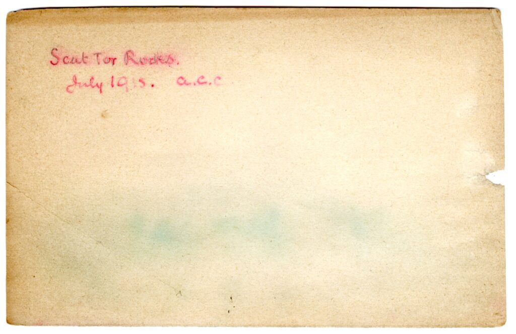 Scut Tor Rocks by A.C. Clapin, July 1915