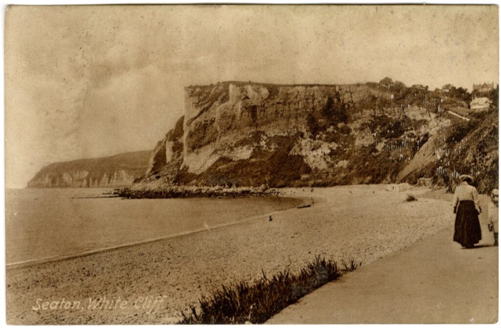 Postcard of Seaton, White Cliff, 30 November 1915